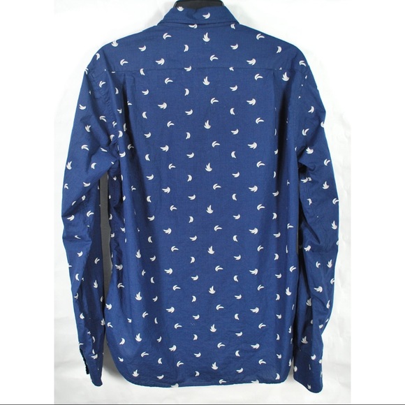 Bonobos Dark Blue Bananas Button Front Shirt - Picture 2 of 5